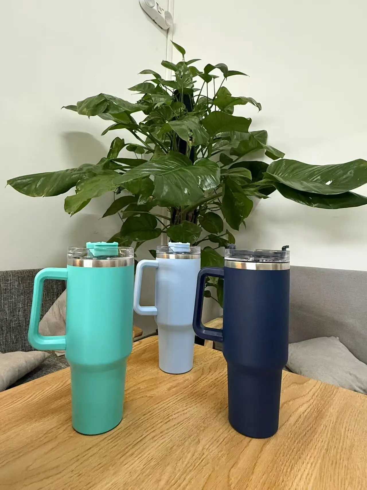 New 40oz handle ice cup 304 car cup large milliliter heat and cold preservation cup beer and cola car water cup C251114