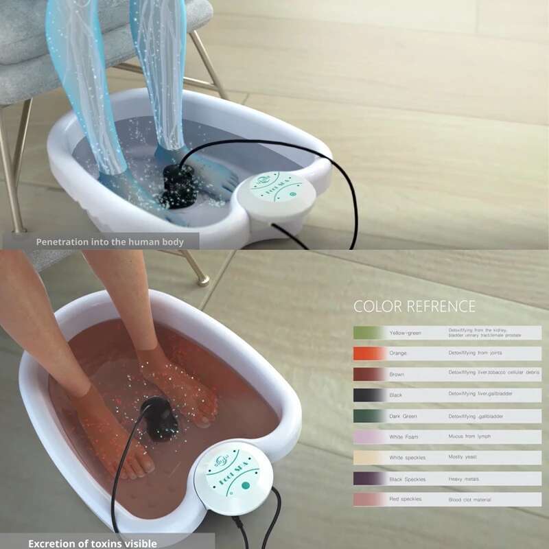 Ionic Detox Massage Hine With Basin Electric Foot Spa Bath Massager Deep Tissue Clean Vibrant Whirlpool Care Arrays