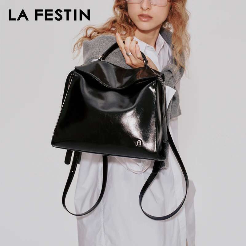 LA FESTIN Women's Bag 2024 New Backpack Shoulder Bags Tote School Large Capacity Leather Ladies Brand Bag
