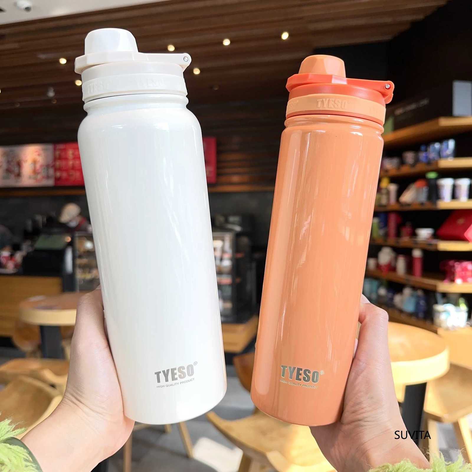 Tyeso Thermos Water Bottle Stainless Steel Portable Sport Vacuum Flask Keeps Cold and Heat Thermal Mug Car Insulated Tumbler Cup C251114