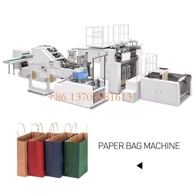Fully Automatic Machine for Making Kraft Craft Square Bottom Carry Paper Bags