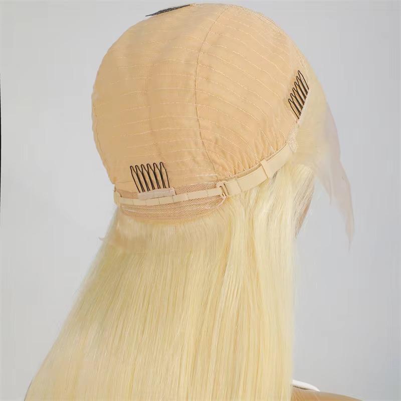 26-34 inch Raw 613 Lace Frontal Wig Cambodian Cuticle Aligned Baby Hair Blend of Human Hair High Quality Lace Front Wig 13*4