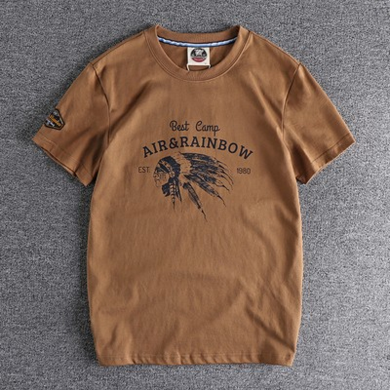 Multi pattern summer new Hong Kong Style printed short sleeve t-shirt mens comfortable round neck versatile youth half sleeve