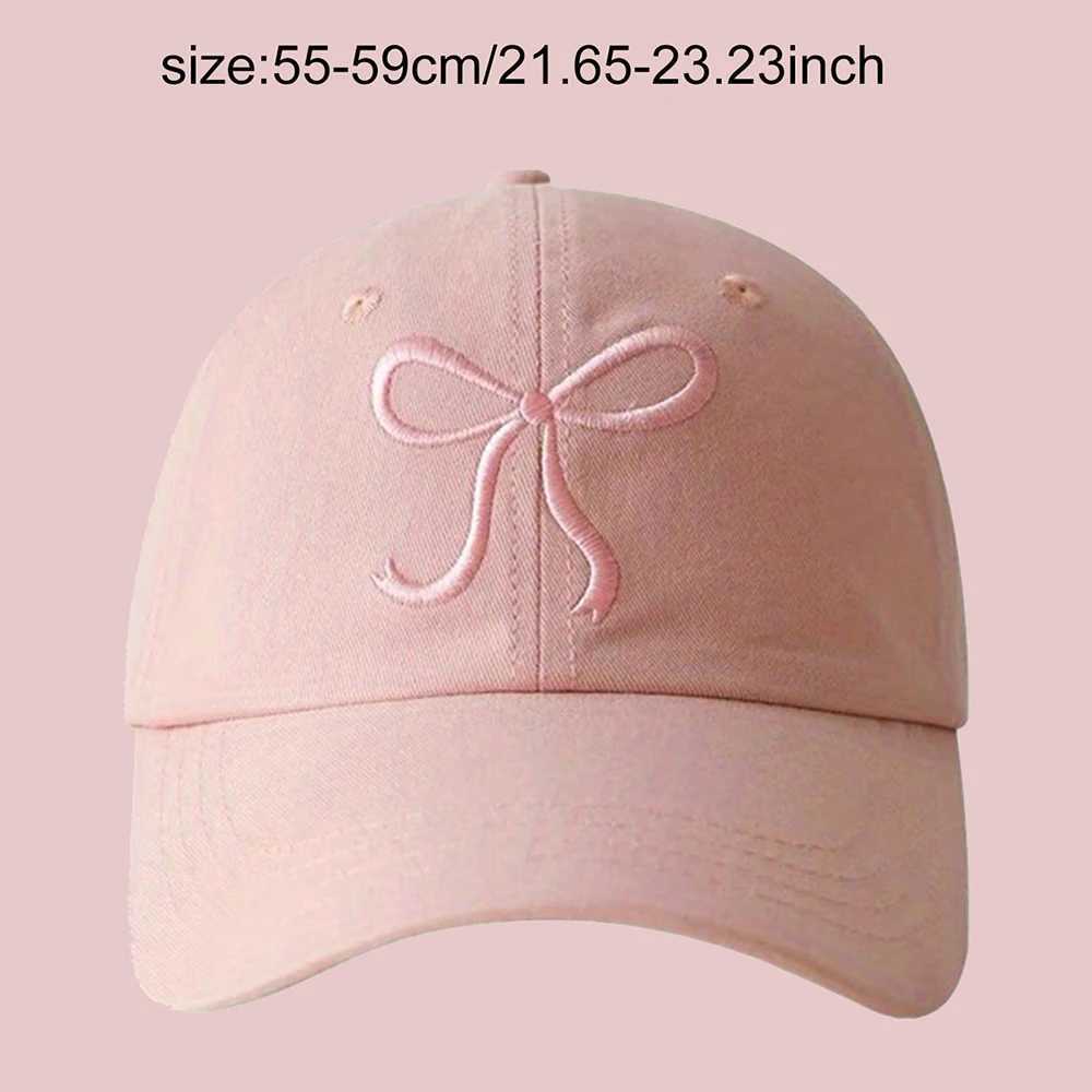 Wearing a small fresh and cute womens duckbill hat with a bow and baseball cap throughout the four seasons outdoor sports sun protection hat W250414
