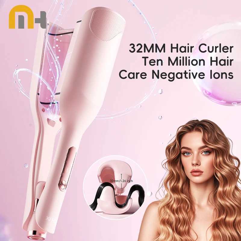 Hair Curling Iron Wand Ceramic Ionic Styling Tool for Wavy Hair Care Salon Quality 32mm Curling Iron Large WaveT251114