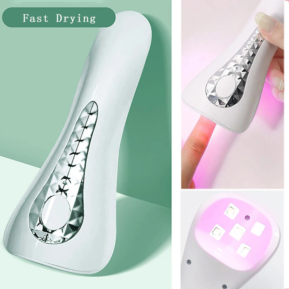handheld UV LED nail lamp upgrade rechargeable art quick drying machine portable home DIY salon handle 250325