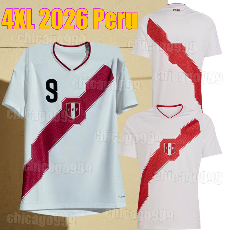 4XL 2026 Peru World Cup Soccer Jerseys 26/27 ARAUJO CESAR INGA VALERA REYNA GRIMALDO QUISPE CASTILLO LOPEZ ABRAM NORIEGA men kids kits set national football team shirt