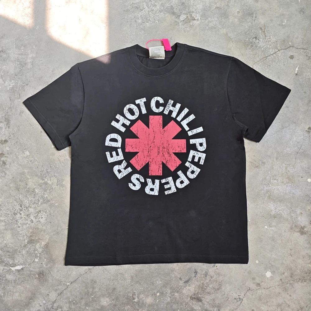 Yao888 Rock Punk Retro Mens Top Three way Large Casual Band Graphic Printing High quality Summer Tshirt 250408