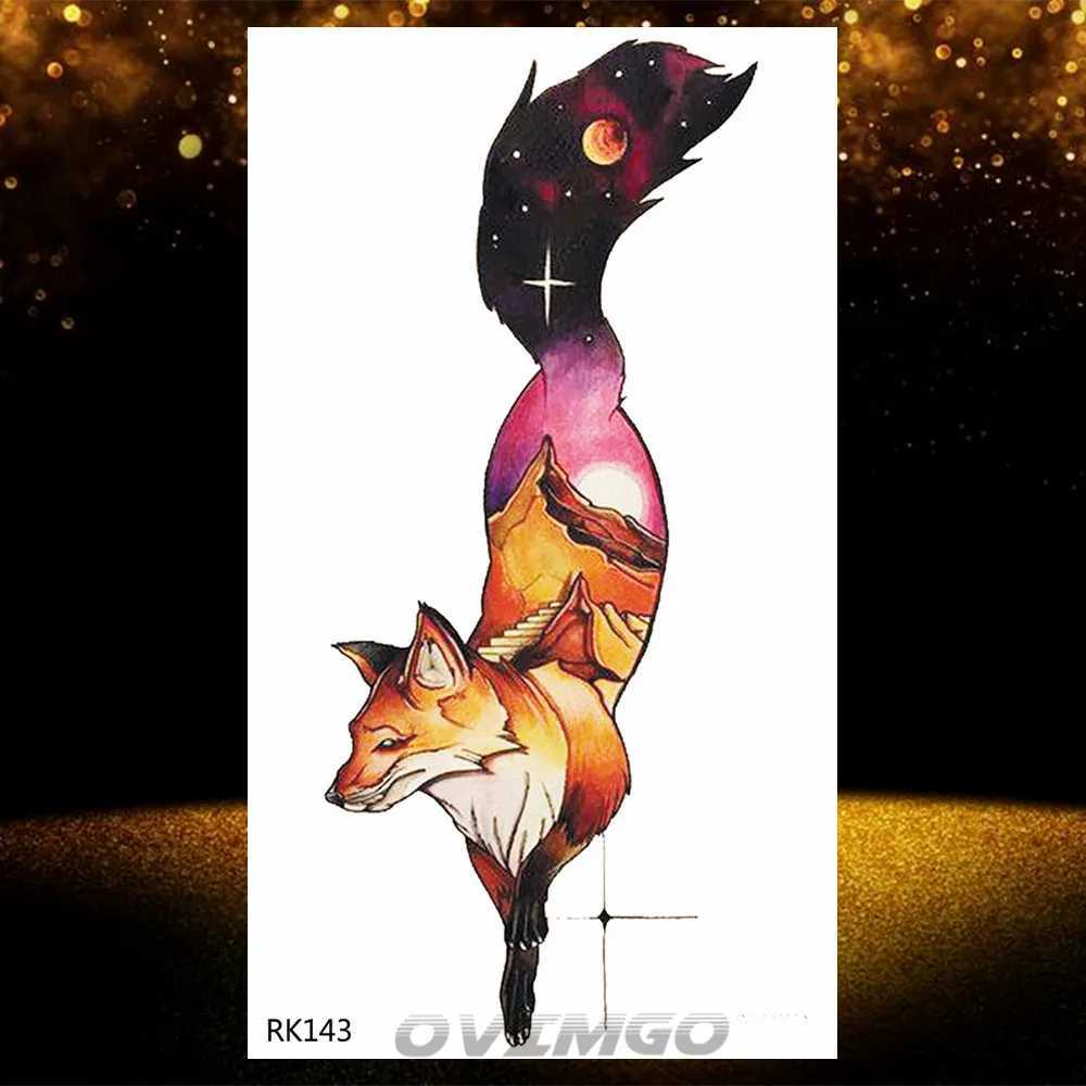 Watercolor astronaut space temporary tattoo sticker childrens fake tattoo planet star tattoo childrens waterproof astronautXJ25414