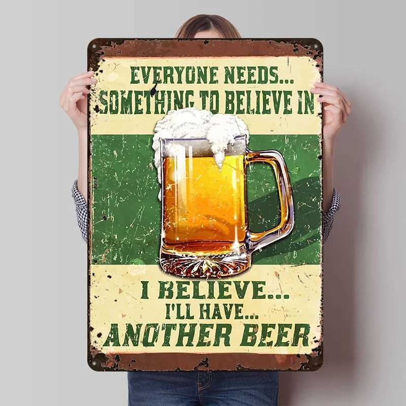 Beer Vintage Metal Poster Metal Signs Wall Art Custom Tin Sign for Home Decoration Aesthetic Room Decor Man Cave Bar AccessoriesM251114