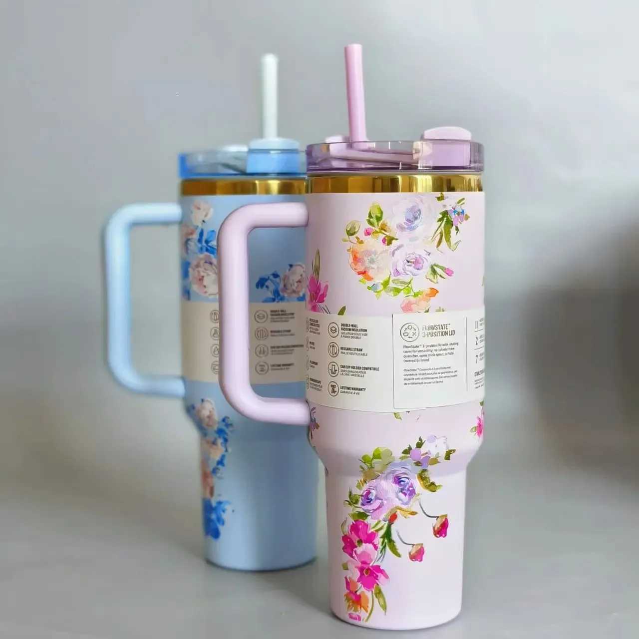 2025 40oz 5D Color Insulated Cup - 304 Stainless Steel Cold Retention Coffee Cup with Straw Car Gift Use C251114