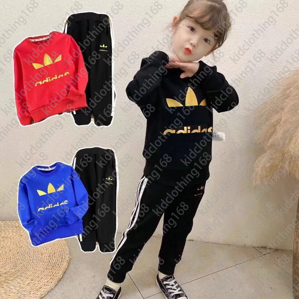 New winter Autumn Baby Boys Girls 2Pcs/Sets Clothes Children Cotton Sports Jacket Pants Toddler Fashion Clothing Kids Gray Tracksuits A09