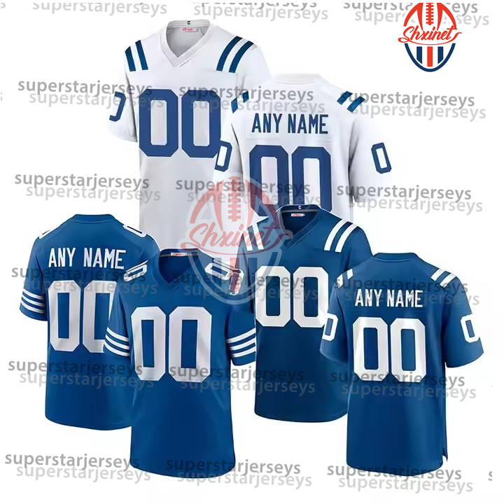 28 Jonathan Taylor Football Jersey 5 Anthony Richardson Adonai Mitchell Michael Pittman Jr Quenton Nelson Nick Cross Laiatu Latu Daniel Jones Tyler Wa