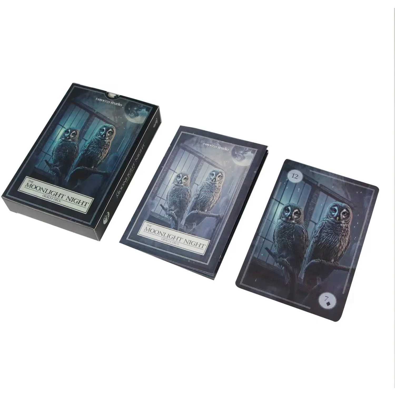 12X8 cm Moonlight Night Oracle Cards 44 Pcs C251114