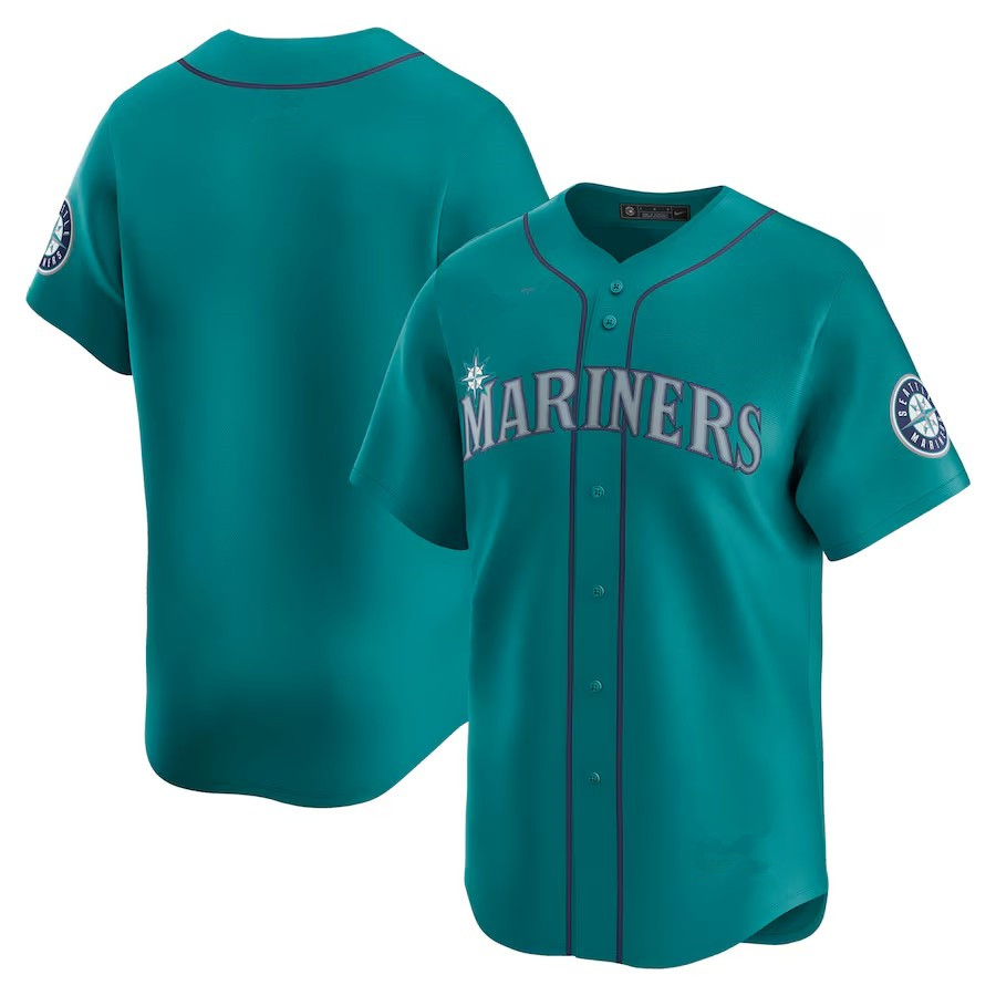 Custom Mariners Baseball Jersey Ken Griffey Jr. Julio Rodriguez JP Crawford Mitch Haniger Cal Raleigh Luke Raley Randy Arozarena Andres Munoz Ichiro S