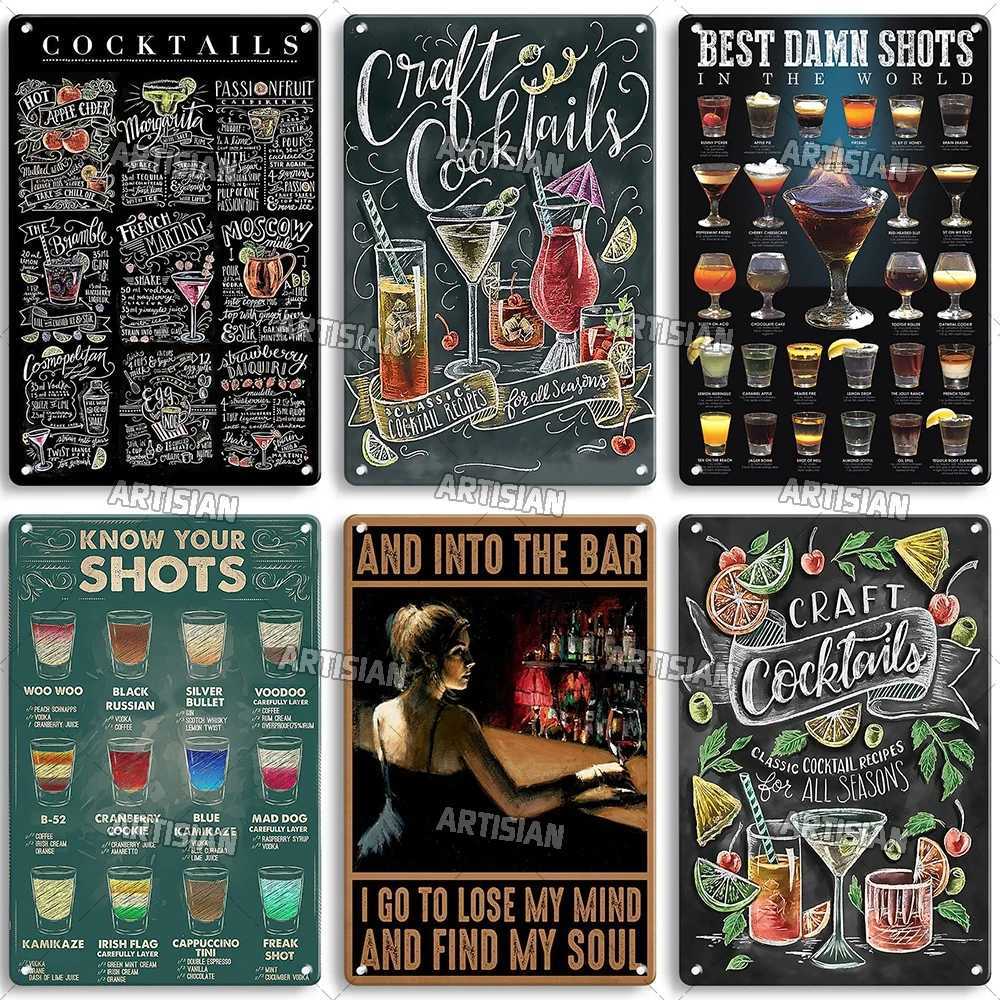Artisian Beer Metal Sign Wine Tin Poster Drinking Decorative Plate Wall Decor Garage Bar Pub Club Hotel Kitchen Home Man CaveM251114