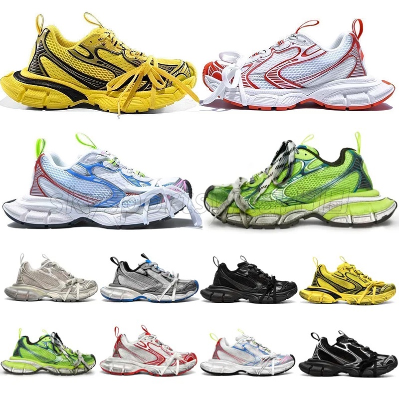 Top Fashion Triple s Mens Women Casual Shoes Crystal Red Bottoms Paris 17FW Vintage Tripler s Sneakers Clear Sole Platform Sneakers Trainers K14