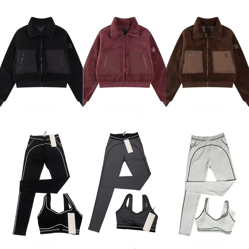 aloDesigner Womens Jacket fleece Hoodie sweatshirt pants tracksuit Parkas Women Fashion Trend Loose Stand-up Collar Coat Female Outwear Zipper Jacket us