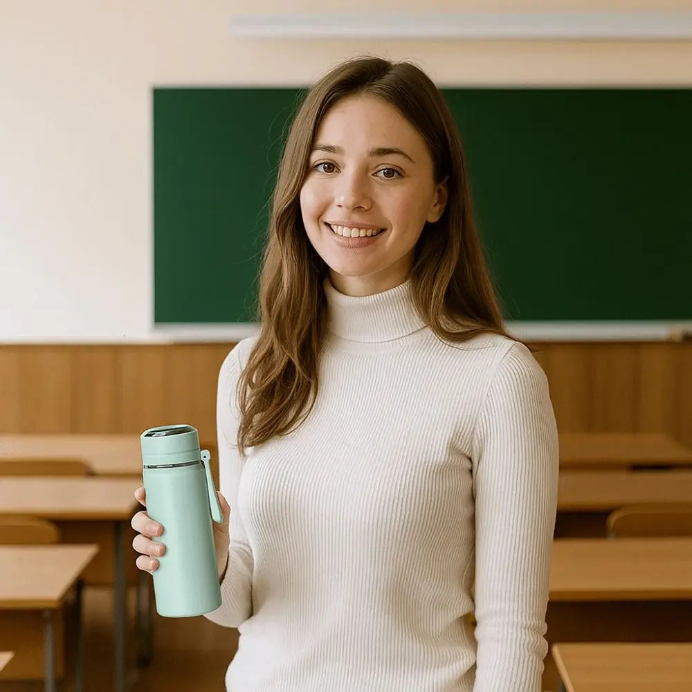 Ins Style 316 Stainless Steel Thermal Flask 500ml Leakproof Vacuum Cup Portable Insulated Water Bottle for Students 251107 W260226