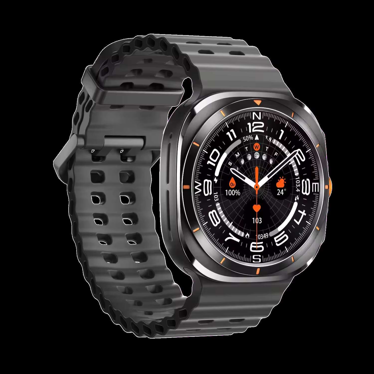 High quality and fashionable W7 smartwatch with super Amoled * 466 high-definition resolution, fitness tracker, sports bracelet watch