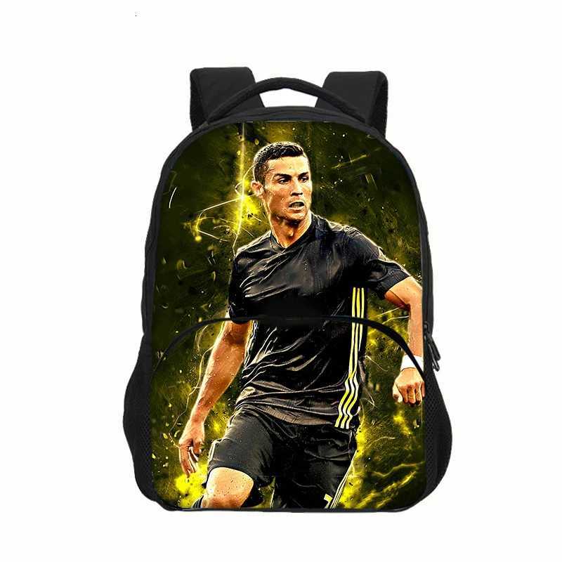 Ronaldo Kids Backpack Sport School Bag Boys Girls Backpack CR Backpack Football Star Book Bags for Boys Girls Best GiftW251113
