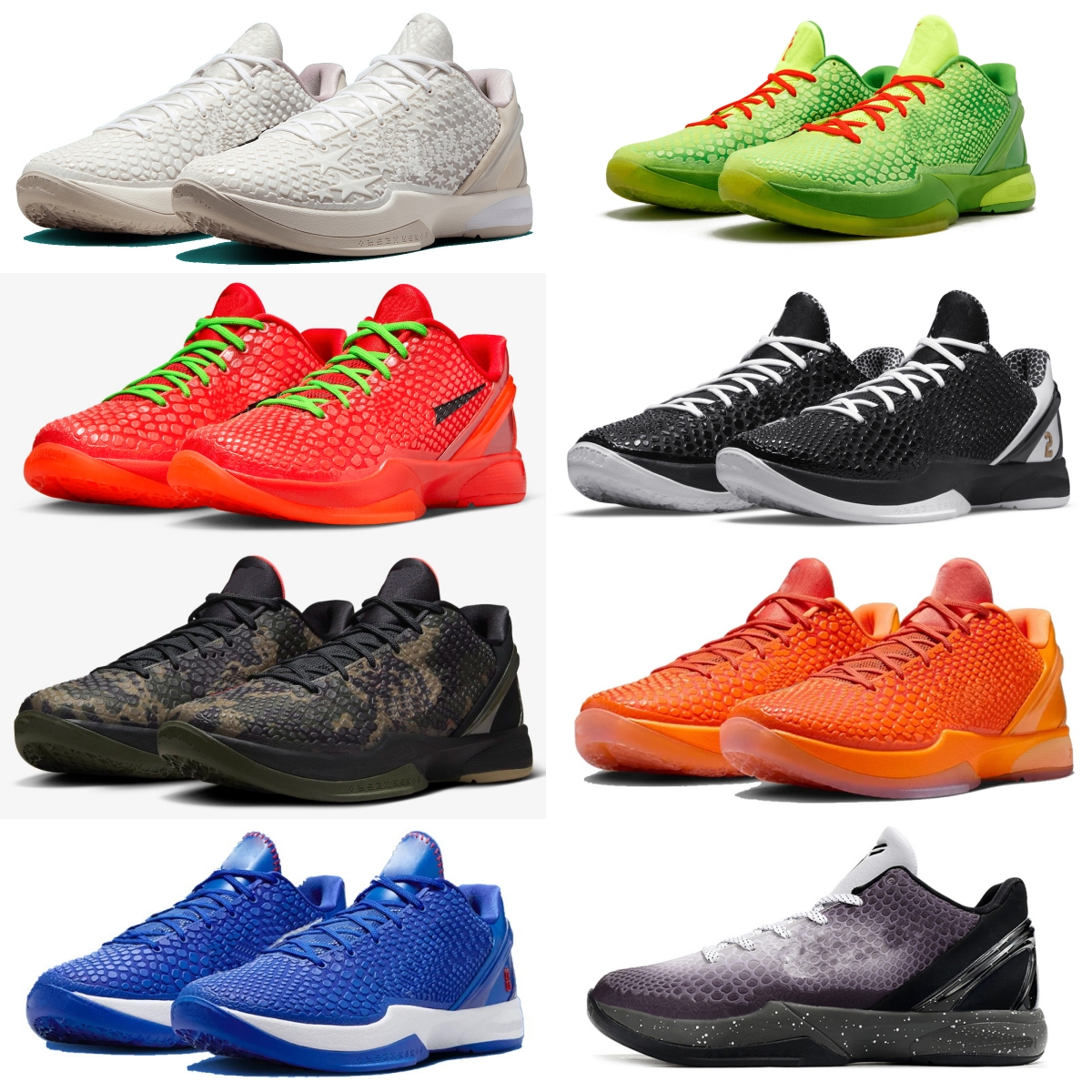 Men US13 US 14 Black Mamba 6 AllStar2.0 Total Orange Oversized size basketball shoes for sale Dodgers Grade school men women sneakers Best quality US5-US14