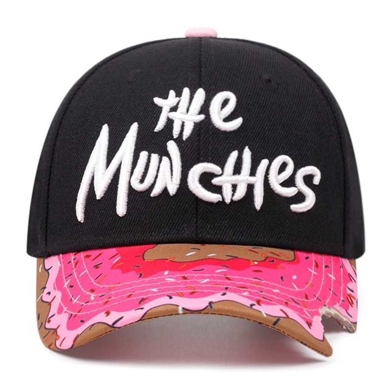 Doughnut printing adjustable baseball cap unisex fashion Sunhat hip-hop hat mens snapshot denim unisex hat gift W250414