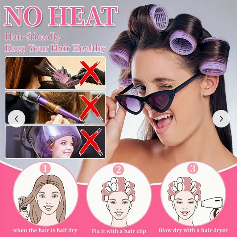 Air Bangs Curling Tube Large Cosmetic Bag Curler Set Bangs Curling Hair Diva 250409