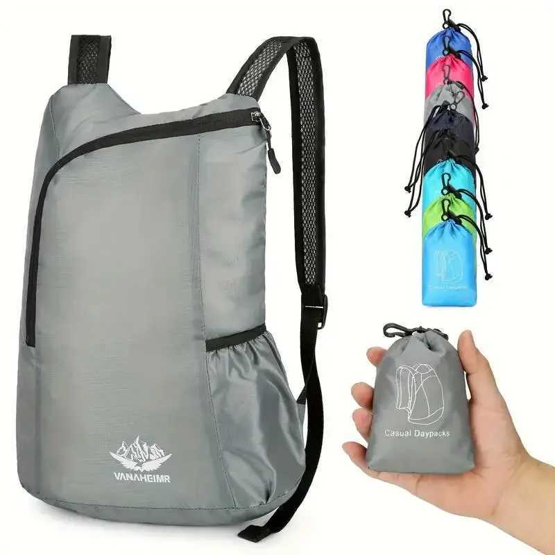 2025 New 1-Pack Multifunctional Ultralight Backpack - Foldable and Portable - Perfect for Cycling Hiking and Travel EssentialsW251113