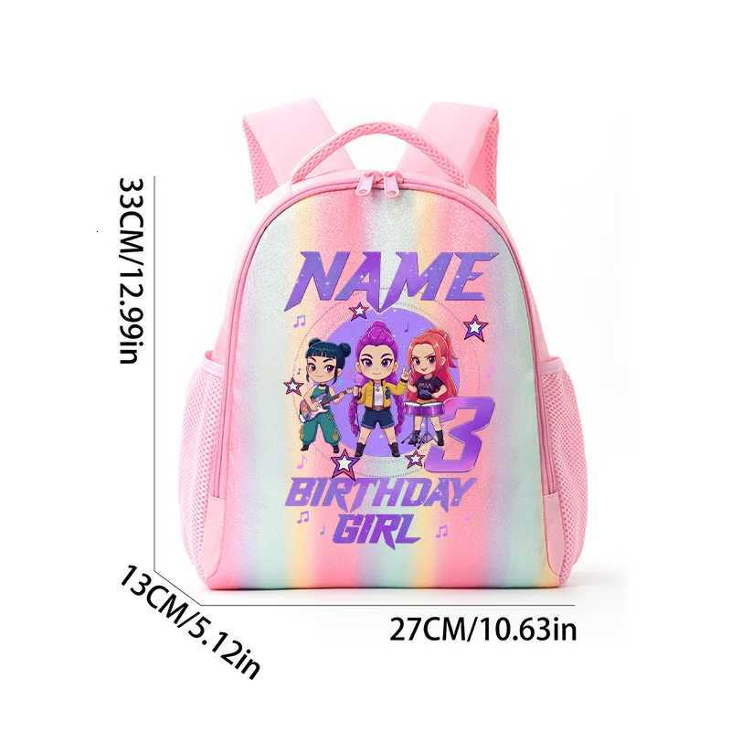 K-Pop Demon Hunters Backpack Rainbow Colors Student Backpackg KPop Anime Tiger HUNTR/X Rumi Mira Schoolbag Holiday Gifts Z251111