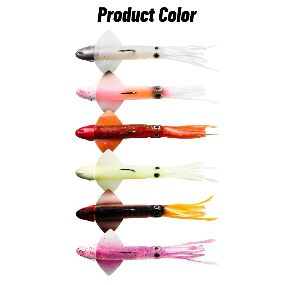 120g/200g hook illuminated soft rubber fishing bait 250414
