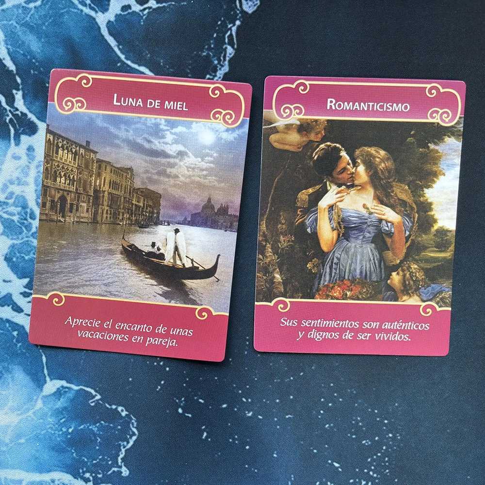 Nuevo Los ngeles del amor Cartas Orculo en Espaol Baraja de 44 cartas Gua en PDF Tamao grande 12x87cm C251114