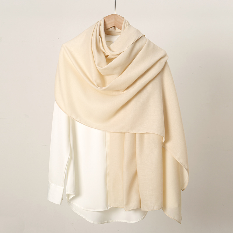 1-342 Cashmere scarf fashionable twist long neck scarf versatile