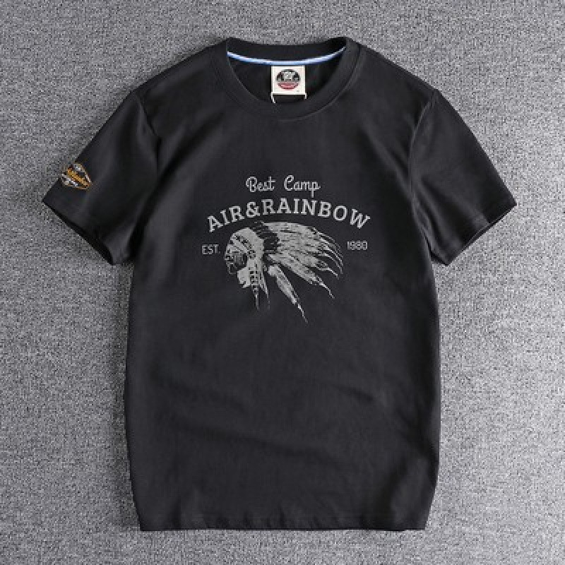 Multi pattern summer new Hong Kong Style printed short sleeve t-shirt mens comfortable round neck versatile youth half sleeve