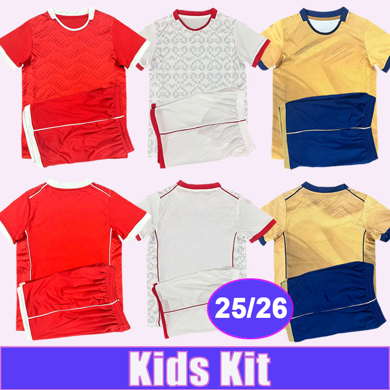 25 26 Tunisia Kids Kit Soccer Jerseys National Team SLITI HANNIBAL ABDI TALBI BRONN Home Away 3rd Football Shirts Uniforms