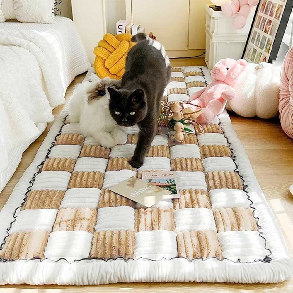 Dog mattress warm pet cat scratch blanket anti slip washable pad sofa cover sofa cover protector for large dog and pet supplies X250412