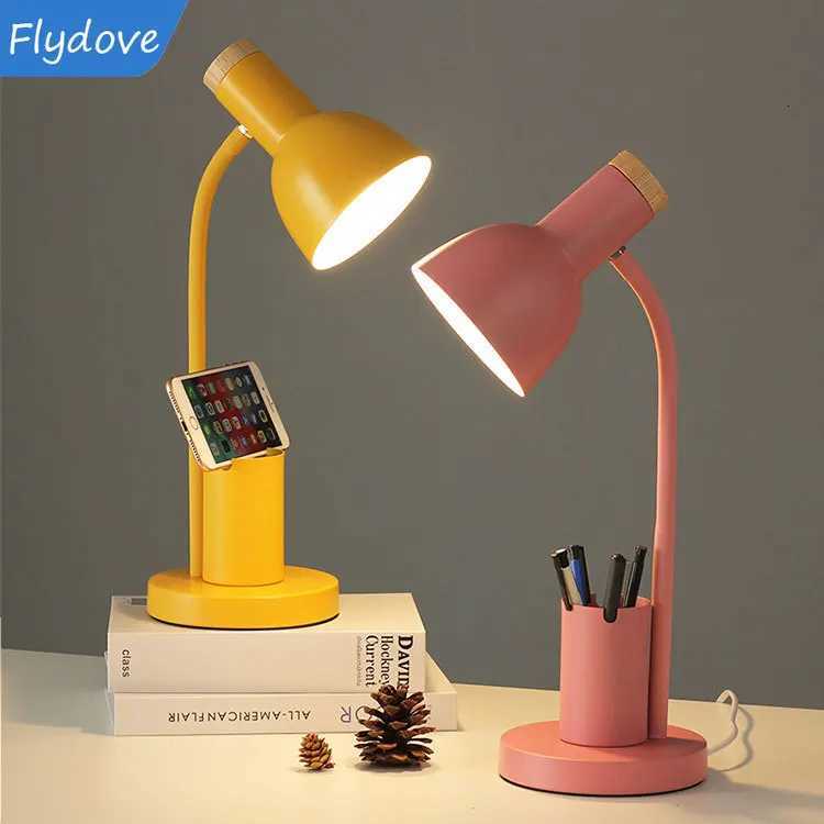 Nordic Ins Style Modern Minimalist Desk Lamp Bedroom Bedside Lamp Desk Reading Eye Protection Night Light Home Decor Lighting M251114