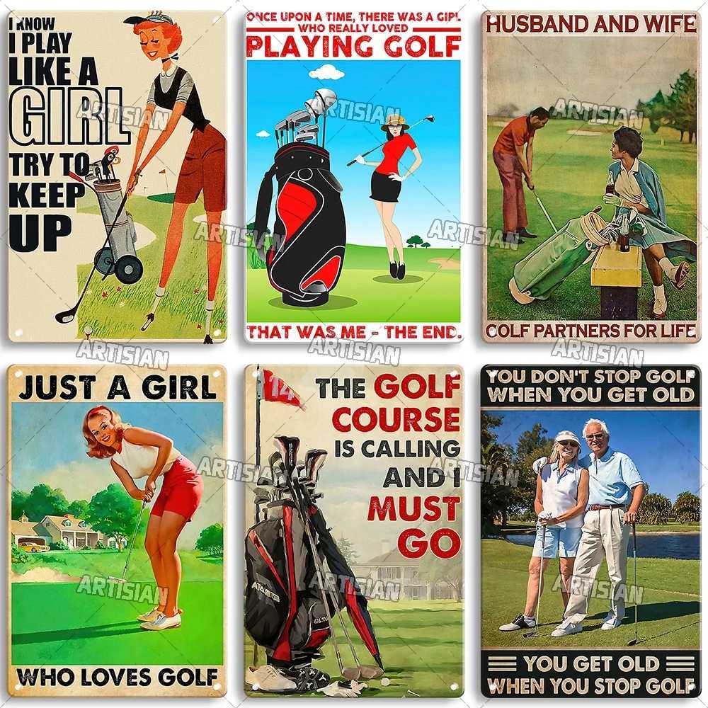 Artisian Sport Metal Plaque Golf Tin Plate Retro Decorative Poster Wall Decor Garage Bar Pub Club Hotel Kitchen Home Man CaveM251114