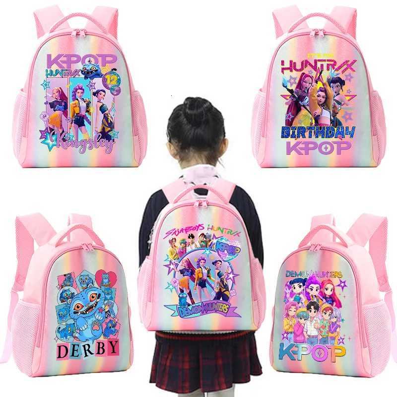 K-Pop Demon Hunters Backpack Rainbow Colors Student Backpackg KPop Anime Tiger HUNTR/X Rumi Mira Schoolbag Holiday Gifts Z251111