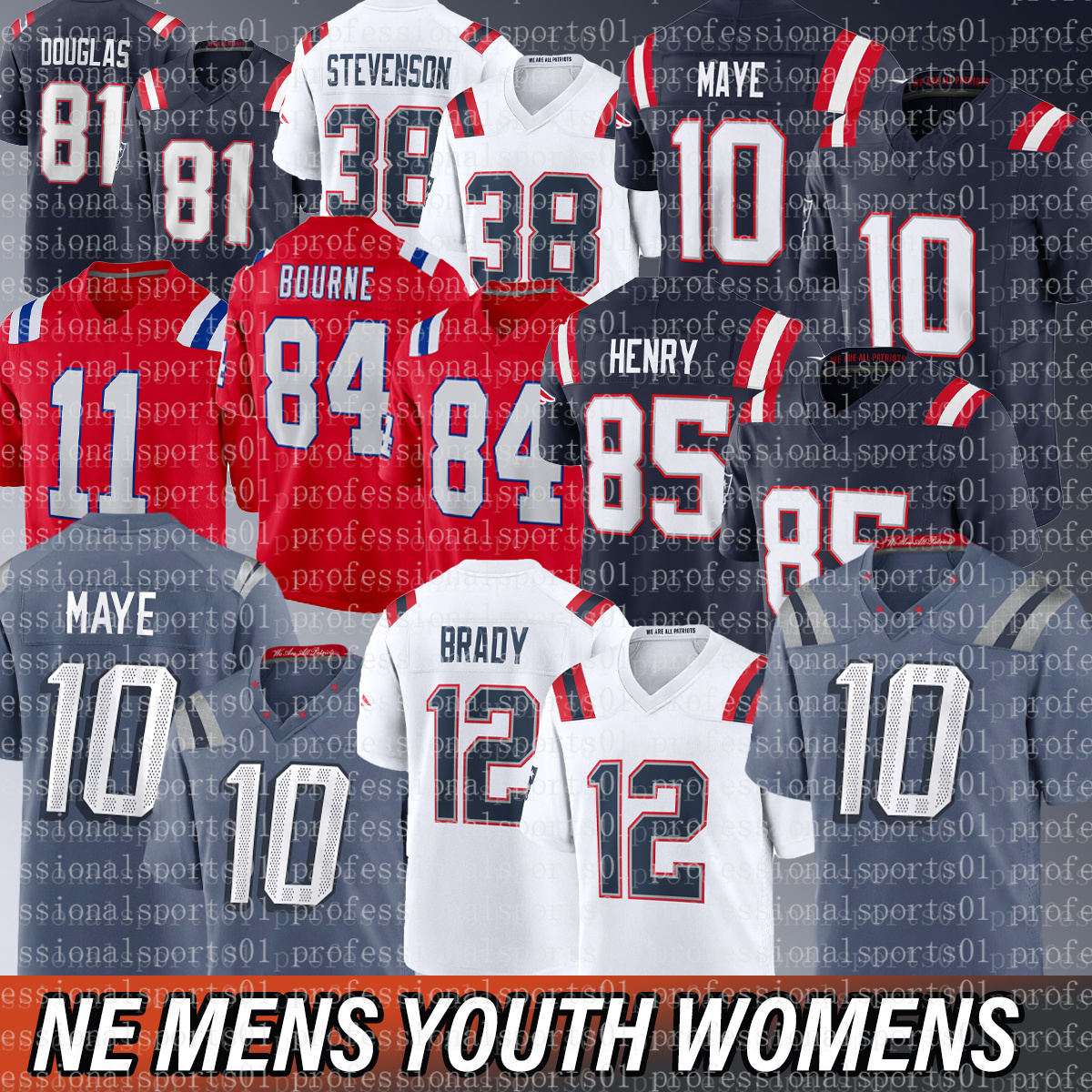 New Englands city PatriotsES Jersey Drake Maye Jersey Hunter Henry Jersey Patriotes Jersey Rhamondre Stevenson Jacoby Rivalries Collection Football Jerseys