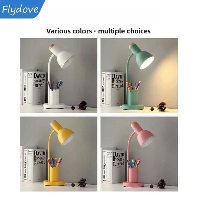 Nordic Ins Style Modern Minimalist Desk Lamp Bedroom Bedside Lamp Desk Reading Eye Protection Night Light Home Decor Lighting M251114