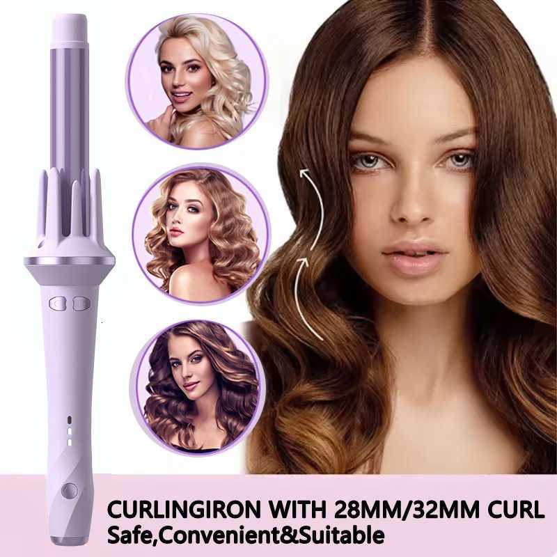 Automatic Hair Curler 28mm 32mm Auto Rotating Large Wave CurlingIron Temperature Adjustable Anion Fast Heating Hair Styling ToolT251114
