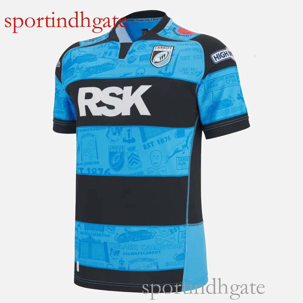 2025 2026 Cardiff Rugby jerseys 25 26 home size S-5XL rugby shirts high quality