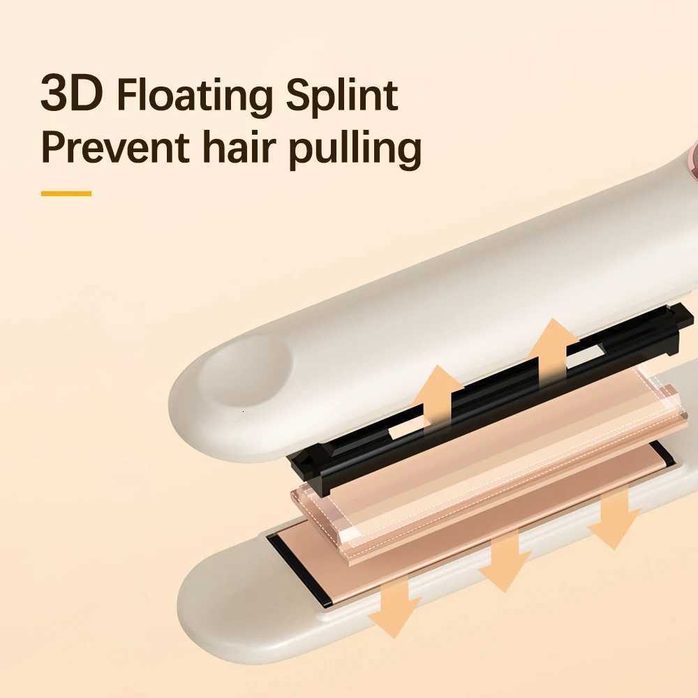 2 in 1 Hair Straightener Curler Negative Ion Straightening Curling Iron Fast Heating Pro Hair Styling Tool Flat Iron 110VT251114