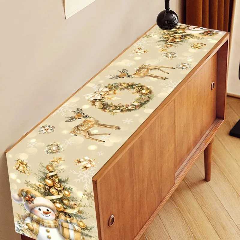 Christmas Christmas Theme Christmas Decoration Home Dining Table Decoration Christmas Party Decoration Dining Table Decoration Table Flag Y251113