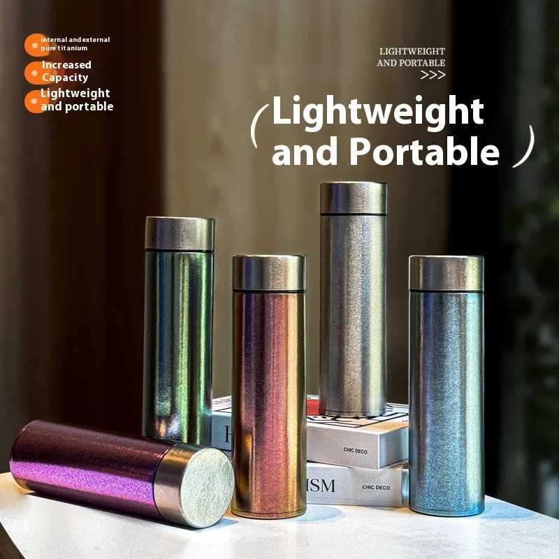 Pure Titanium Insulated Cup Portable Tea Cup MenWomen Water Cup Business Office Cup Titanium Cup Hot and Cold Insulation Bottle C251114