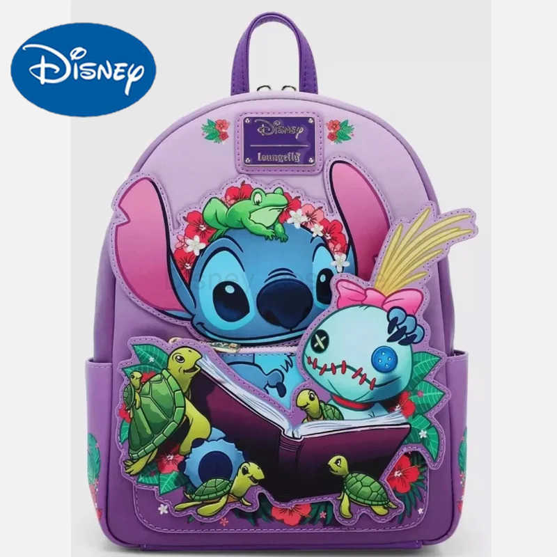 Disney Loungefly backpack Lilo Stitch backpack cute cartoon girl backpack elementary school girlfriend backpack X2504121