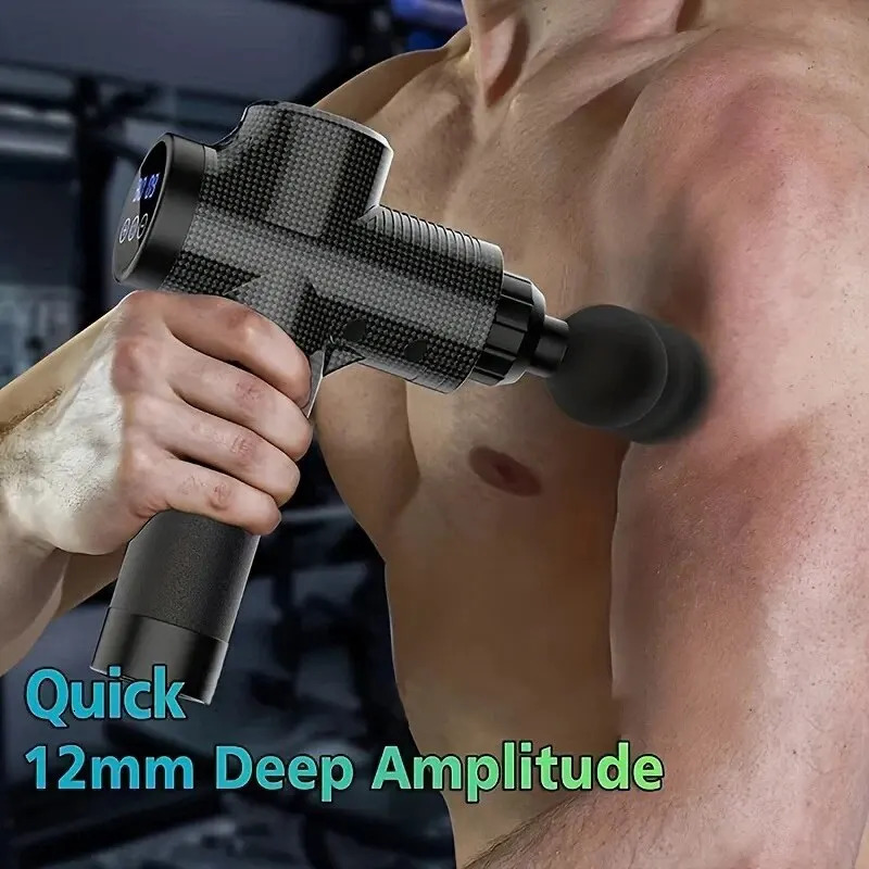 Deep Tissue Massage Gun Portable Facial Muscle Massager Massage Pistool For Back Neck Body Muscle Fitness Tool 250414