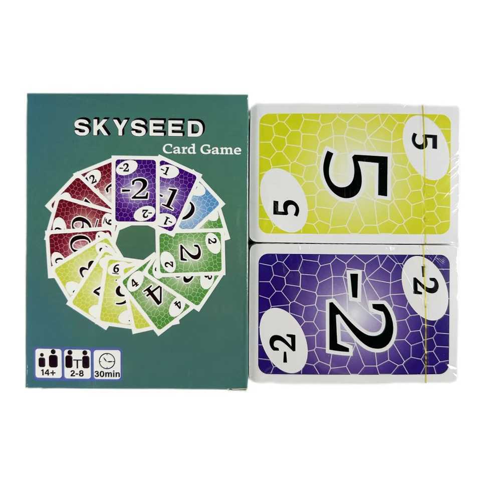 Skyseed Card Game 150 Playing Cards Board Game Deck Fun Exploration Action Edition Christmas and Halloween Gifts C251114