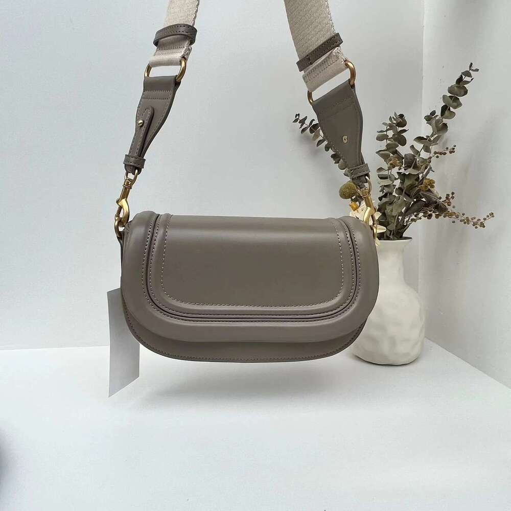 2024 New Wide Shoulder Strap Armpit Saddle Fashion High-End Pu Leather Crossbody Bag, Trendy Small Mobile Phone Bags